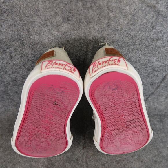 Blowfish Shoes Toddler 7 Sneakers Slip On Casual Canvas Distressed Gray Baby Kid - Picture 12 of 14